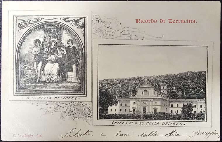 Cartolina: Terracina — Ricordo di Terracina