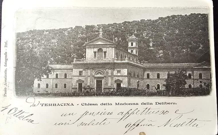 Cartolina: Terracina — Chiesa della Madonna della Delibera